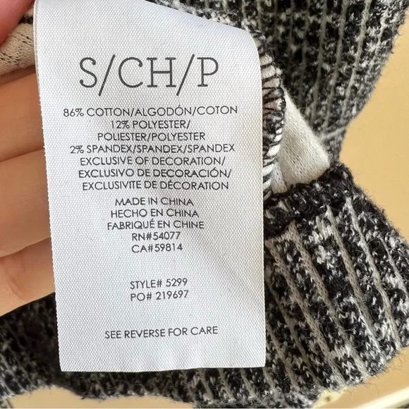 Cabi 5299 The Times Jacket Sweater Cardigan Black White Women’s Small - Picture 6 of 9